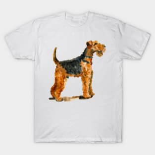 Watercolor Airedale Terrier - Dog Lovers T-Shirt